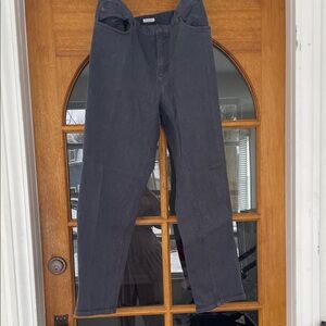 Jones New York stretch dark wash gray denim jeans size 16